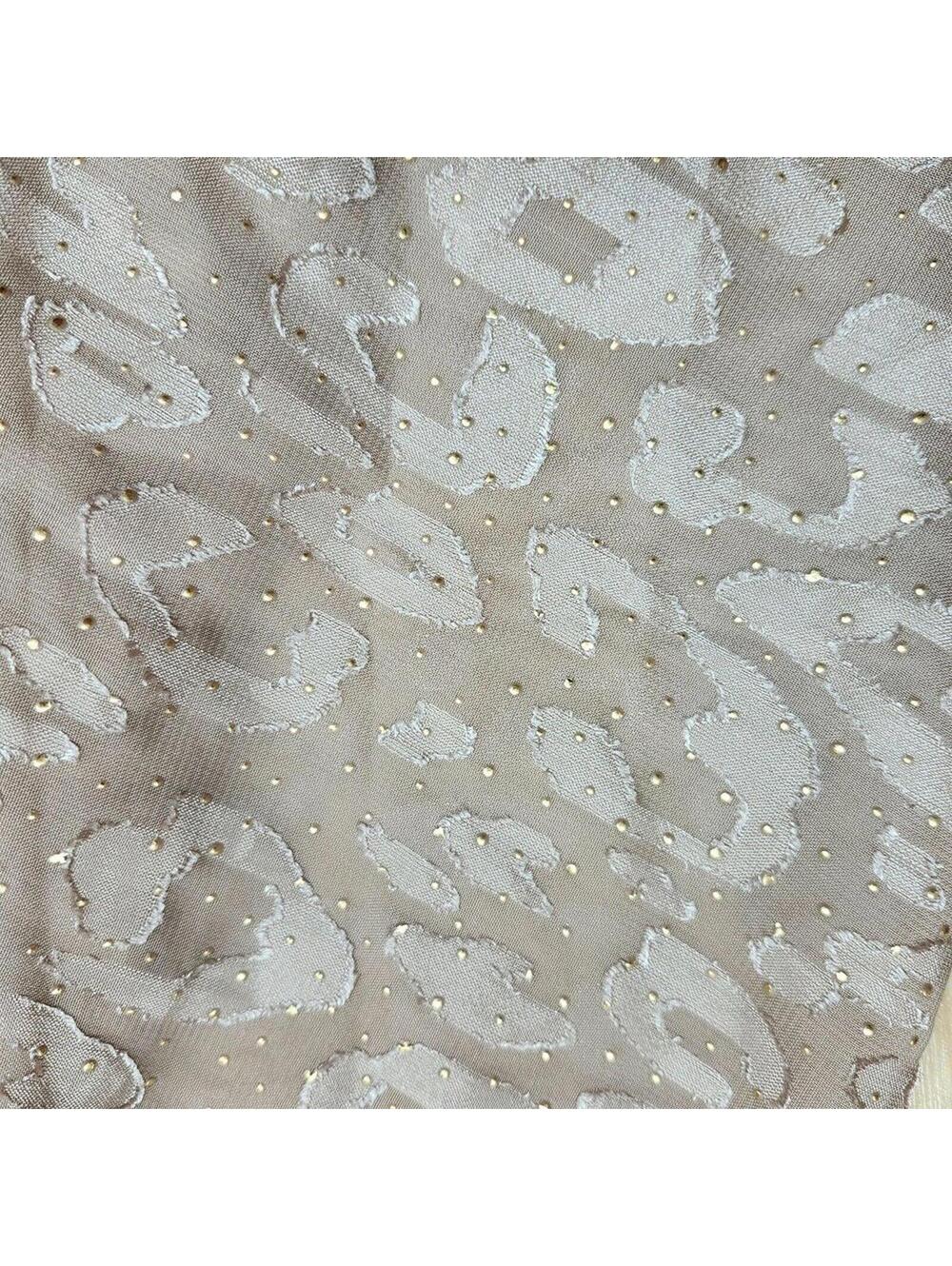 LAUNDRY Womens Beige Zippered Tie Back Animal Print Halter Midi Dress Size 14 - Picture 8 of 9
